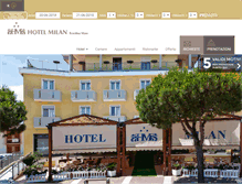 Tablet Screenshot of hotelmilan.it